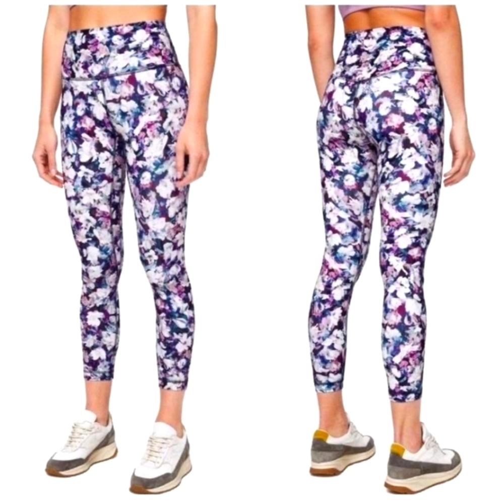 Lululemon Align 25" tights Utopia Multi floral pattern